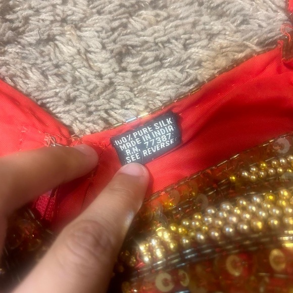 Red & Gold Beaded Prom Dress! - Picture 5 of 5